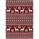 preview thumbnail 29 of 152, Machine Washable Indoor/ Outdoor Christmas Sweater Chantille Rug