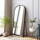 preview thumbnail 75 of 167, Dovelina Modern Full Length Floor Mirror - Freestanding Vanity Mirror for Bathroom or Living Space 64*21-Arch - Black