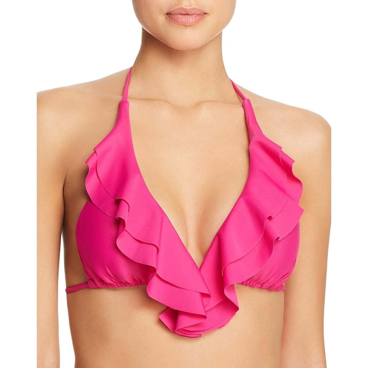 womens ruffle bikini top