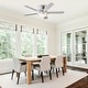preview thumbnail 4 of 9, Vaczon 52" Modern Brushed Nickel 5-blade Flush Mount Smart Ceiling Fan with Light and App Control