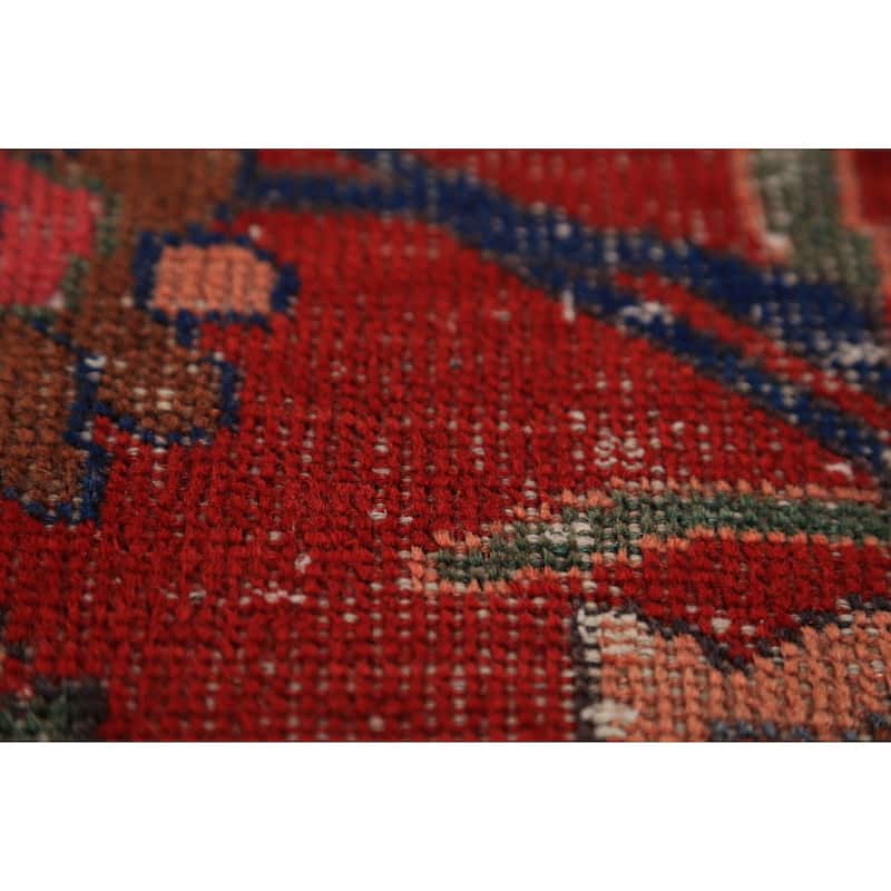 Red Floral Lilian Persian Rug Handmade Wool Carpet - 4'0" x 7'1"