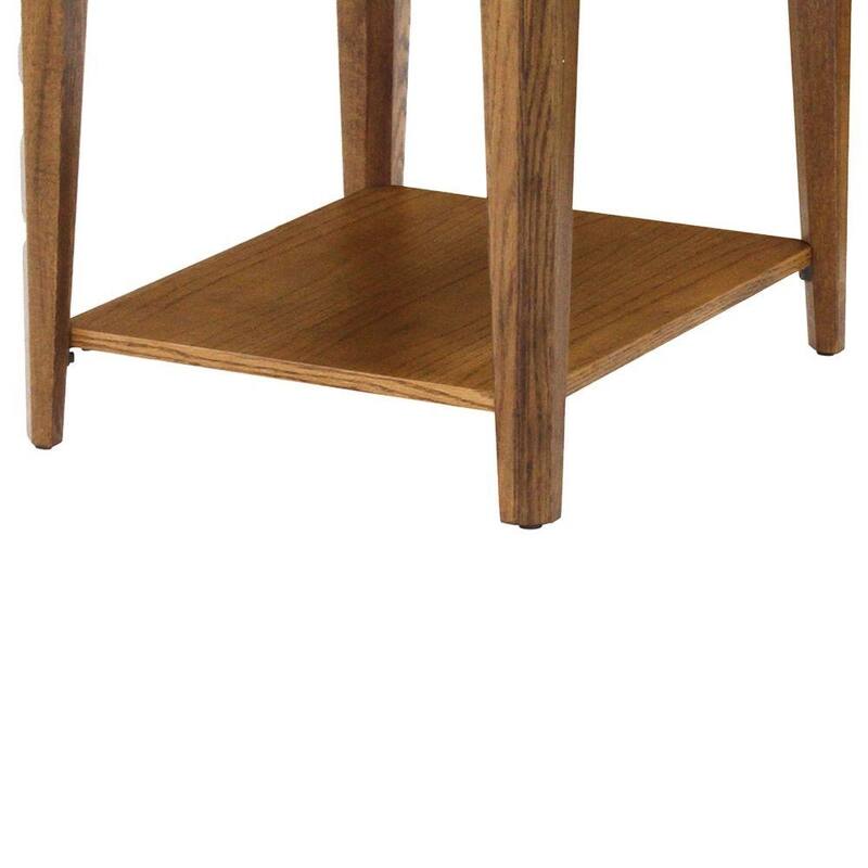 Chromcraft Peter Revington End Table in Chestnut Finish