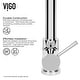 preview thumbnail 7 of 76, VIGO Zurich 27" H Single Handle Pull-Down Sprayer Kitchen Faucet