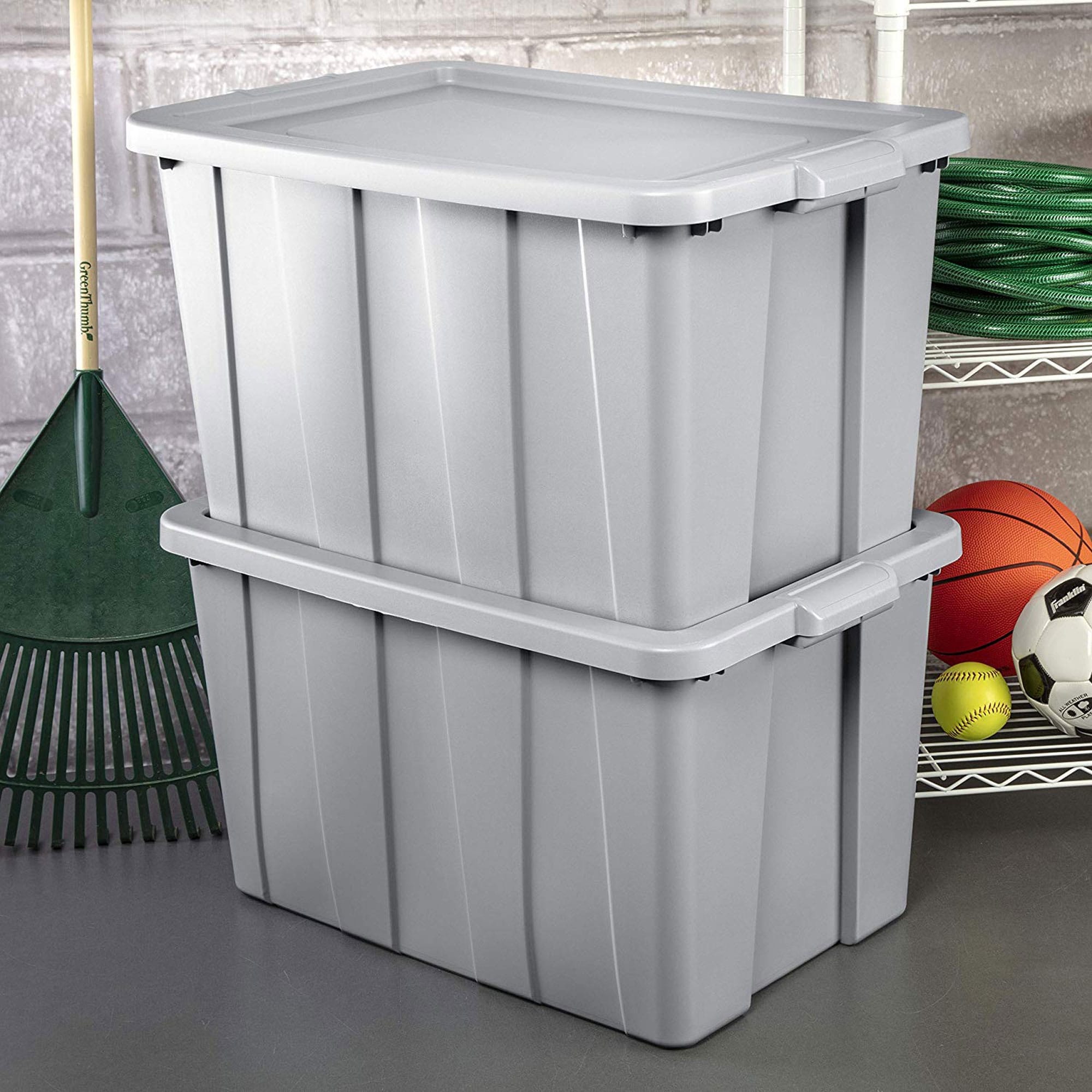 Sterilite Tuff1 30 Gallon Plastic Storage Tote Container Bin with Lid (16  Pack) - (L x W x H): 30 x 20 x 17.13 inches - Bed Bath & Beyond - 35663341