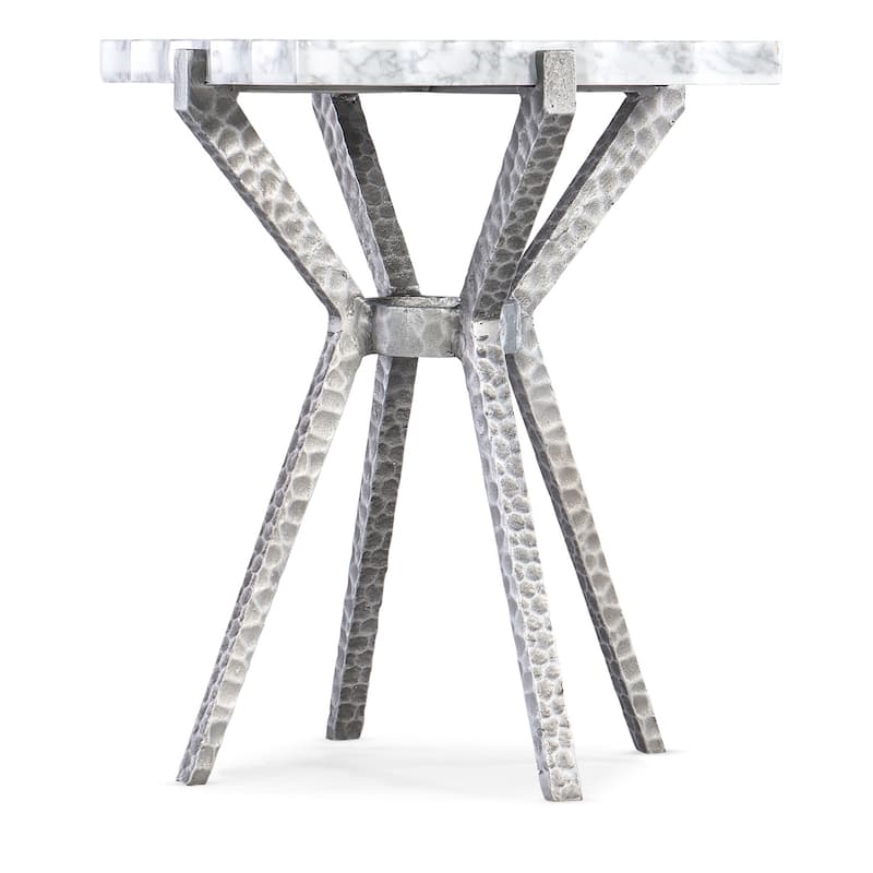 Hooker Furniture 628-50032-00 Melange 17" Wide Metal Accent Table - Silver