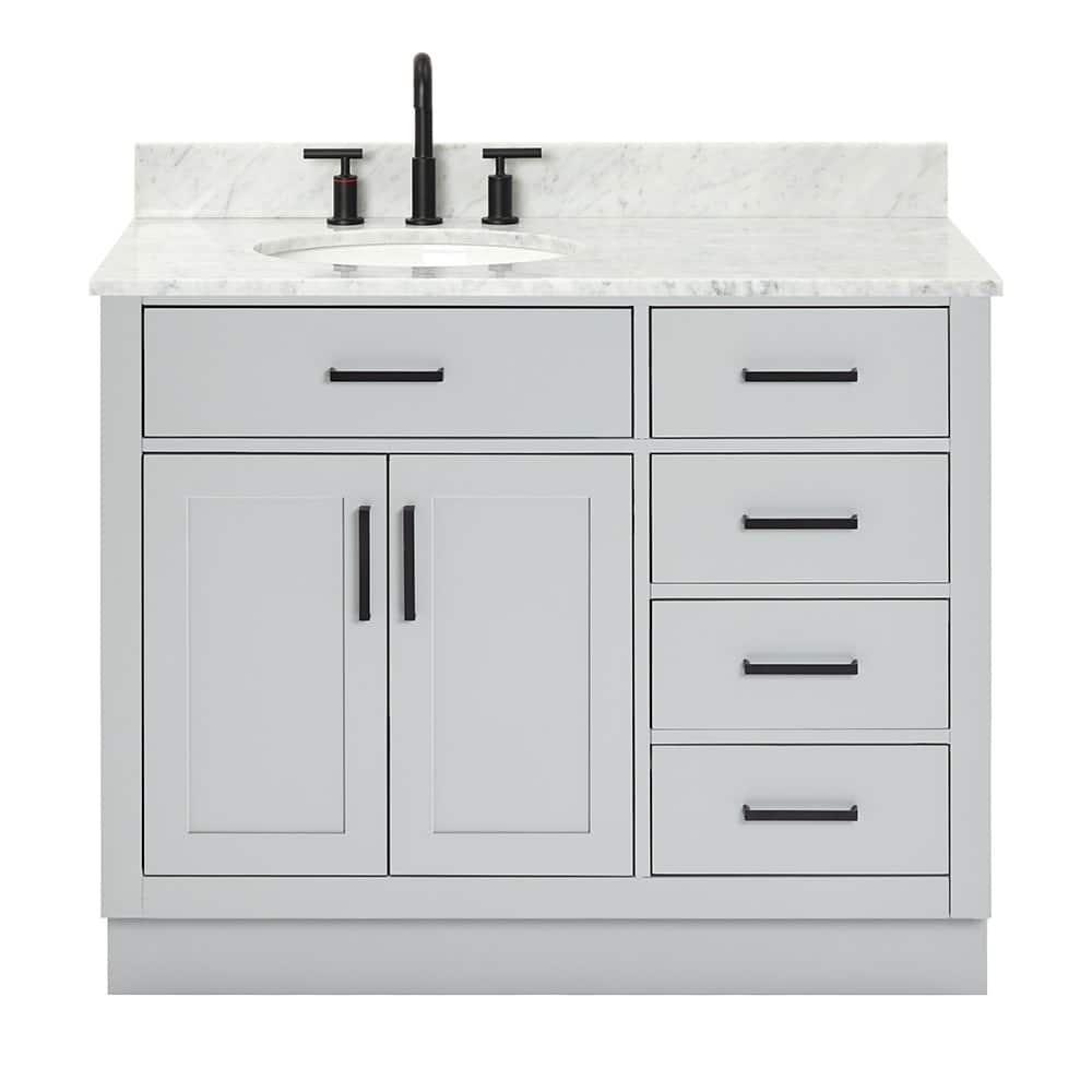 Ariel T043SLCW2OVO Hepburn 43" Free Standing Single Basin Vanity Set