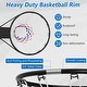 preview thumbnail 17 of 16, Costway 18" Basketball Rim Wall Door Mounted Basketball Hoop with All - See Details
