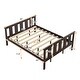 preview thumbnail 16 of 14, Queen Size Classic Modern Design Wood Platform Bed Bed Frame with Footboard and Headboard