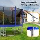 preview thumbnail 3 of 19, 15 ft. Round Outdoor Trampoline with Safety Enclosure Net