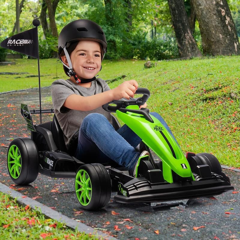 Go Kart Electric Ride on Car - Green