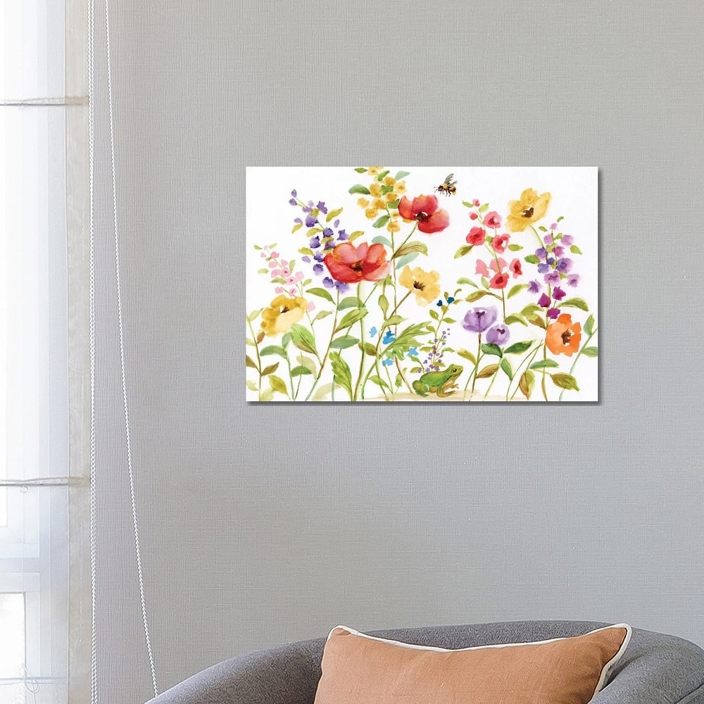 iCanvas "Garden Frog" by Nan Canvas Print