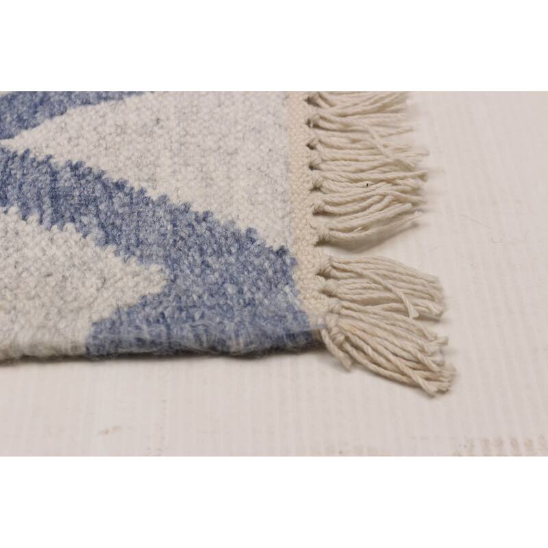 Ankara FW Slate Blue Kilim 8'10" x 11'8" - 8'10 x 11'8