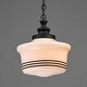 preview thumbnail 5 of 3, Maxim 21534WT Eureka 14" Wide 1 Light Pendant