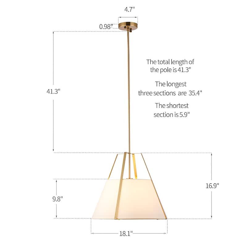 1-Light Single Pendant, Modern & Elegant Design
