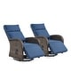 preview thumbnail 31 of 82, Pocassy Reclining Patio Chair with Adjustable Backrest