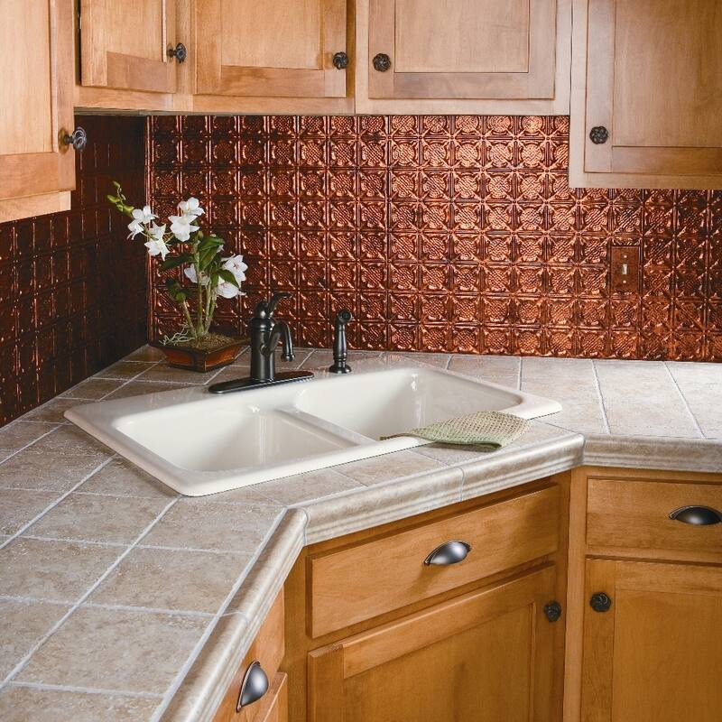 FASÄDE Traditional Style 6 Decorative Vinyl Backsplash Panel