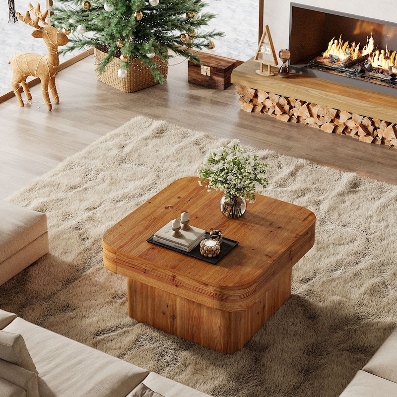 31.5'' Solid Wood Coffee Table for Living Room