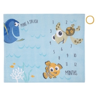 Disney Finding Nemo Make a Splash Milestone Baby Blanket