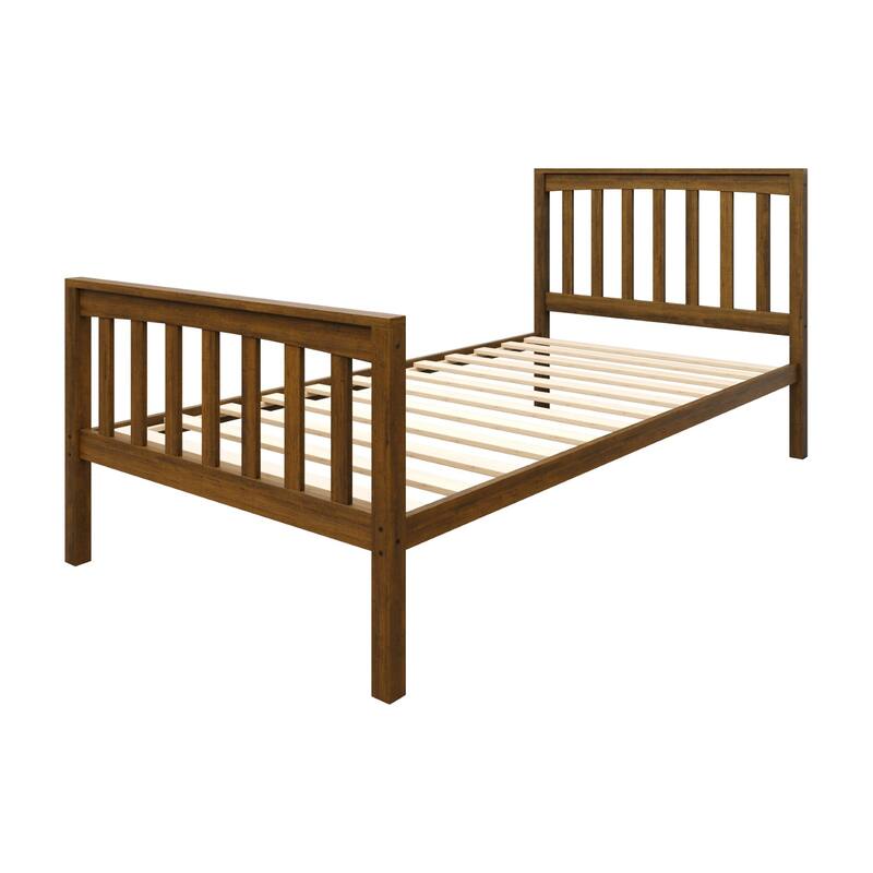 Ames Twin Over Twin Solid Wood Standard Bunk Bed