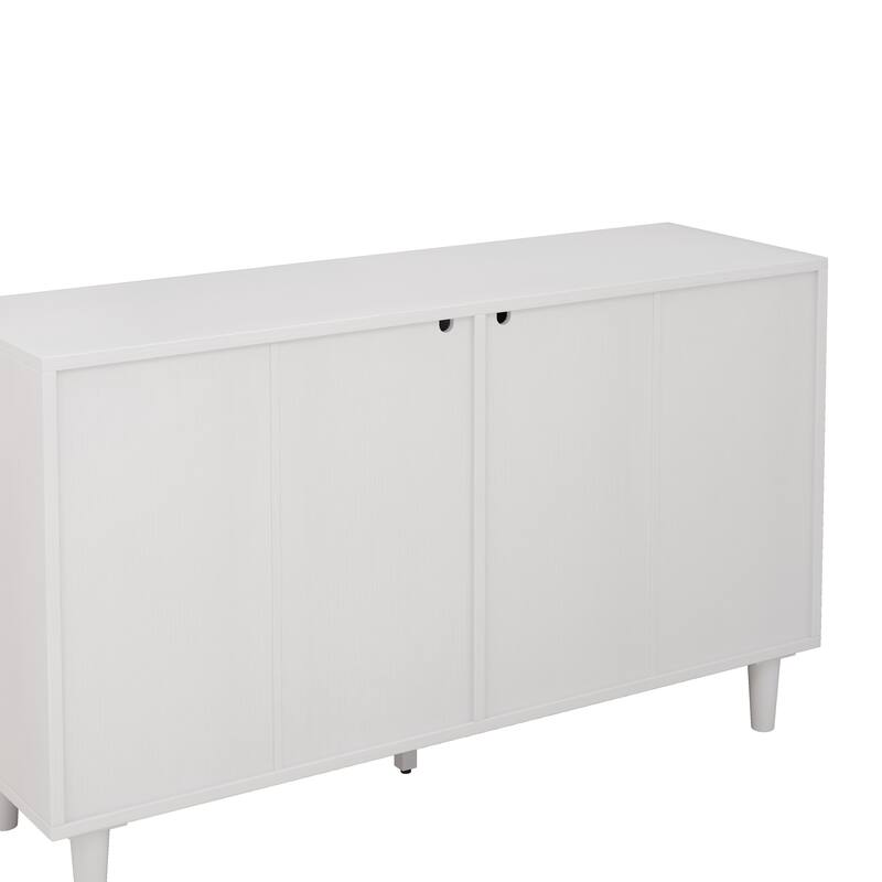51.18"L 6-Drawers Rattan Cabinet