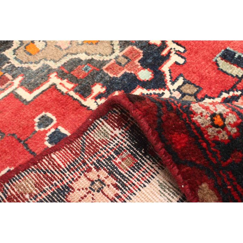 ECARPETGALLERY Hand-knotted Andelz Red Wool Rug - 3'5 x 6'11