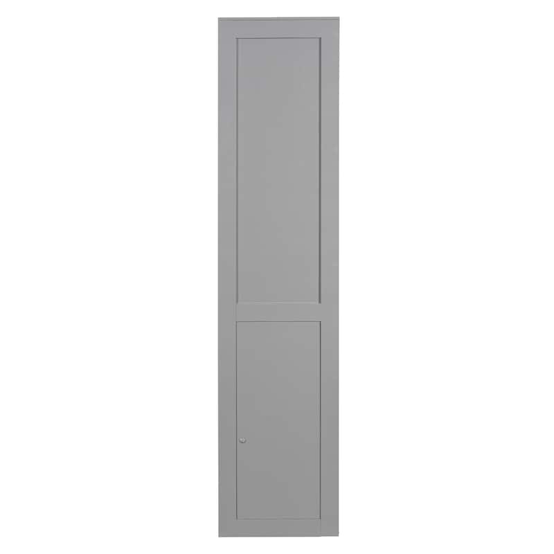 Queen Size Murphy Bed Wall Bed Modern design with LED Lights, White