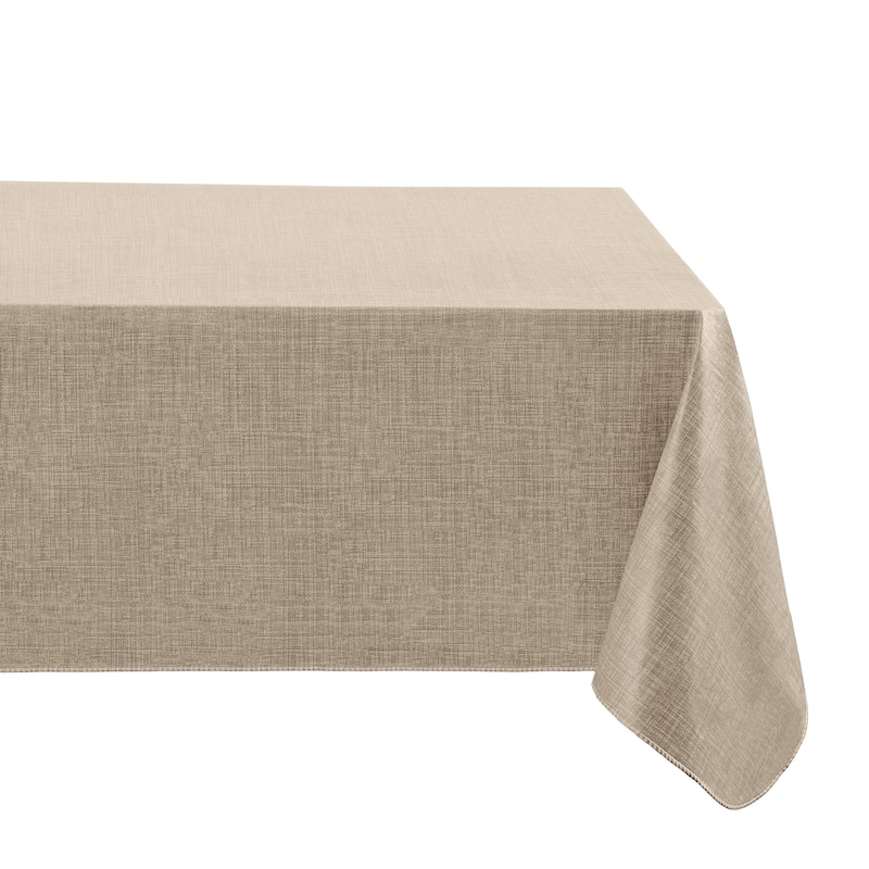 Monterey Linen Texture Vinyl Indoor/Outdoor Tablecloth