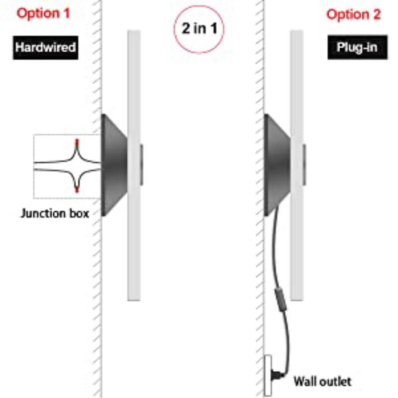 2-Light Brush Aluminium Wallchiere Sconce Light Set of 2