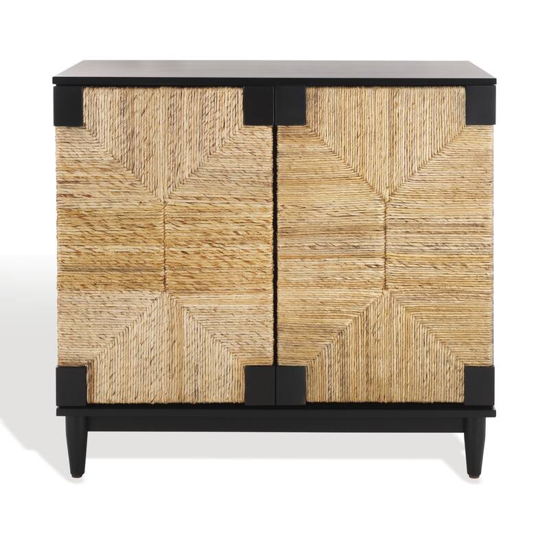 SAFAVIEH Couture Susie 32" Banana Stem Nightstand - Black/Natural