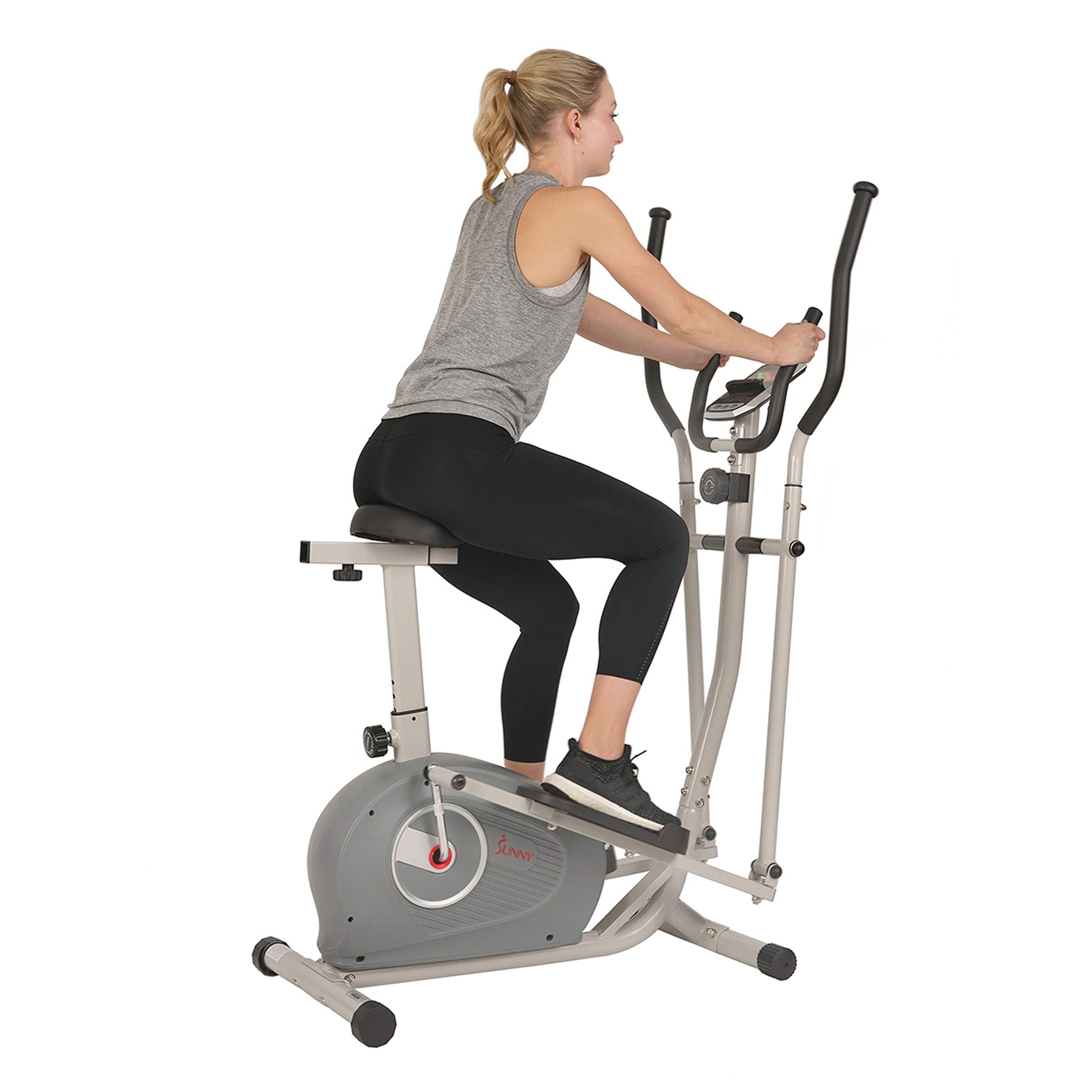 2 in 1 top magnetic elliptical upright bike