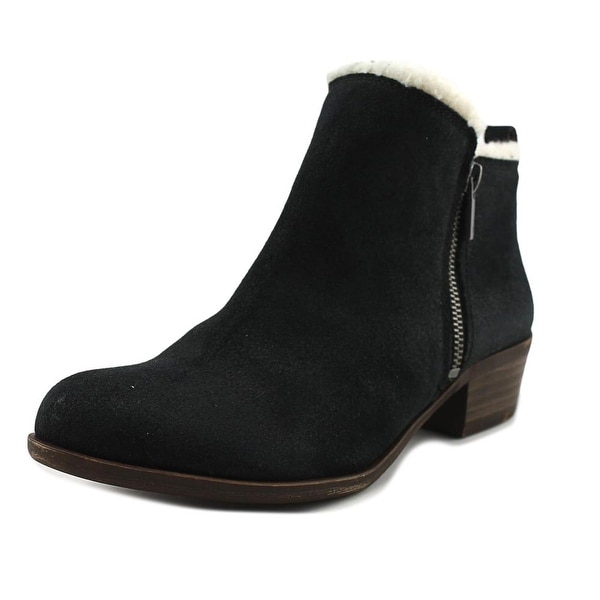 Lucky Brand Basel 4 Women Round Toe Synthetic Black Bootie