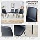 preview thumbnail 31 of 57, Modern Dining Room Kitchen Dining Chair with Black Metal Legs