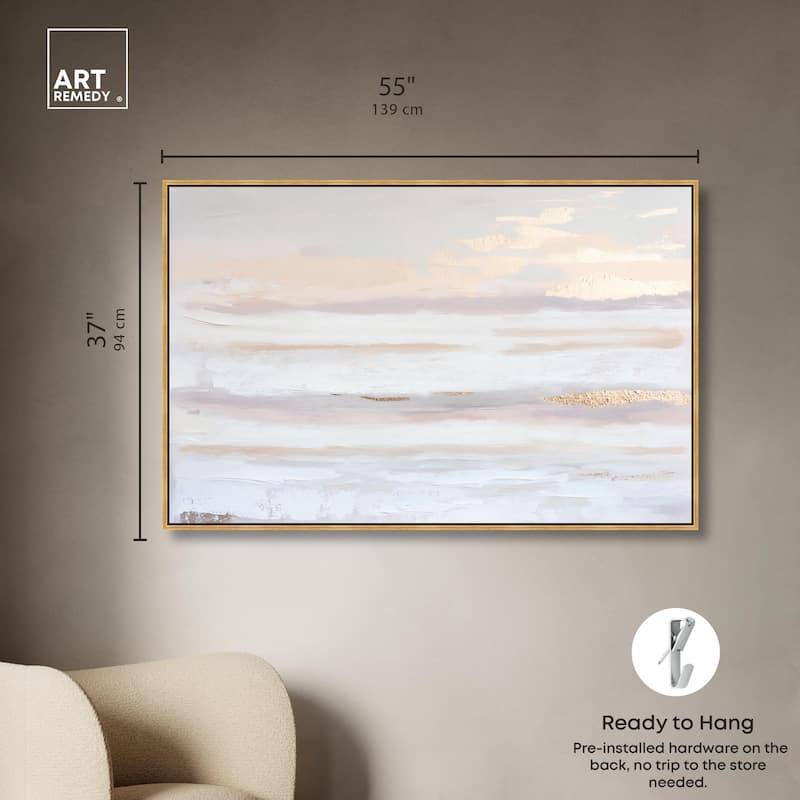 Gilded Dawn Canvas by Art Remedy
