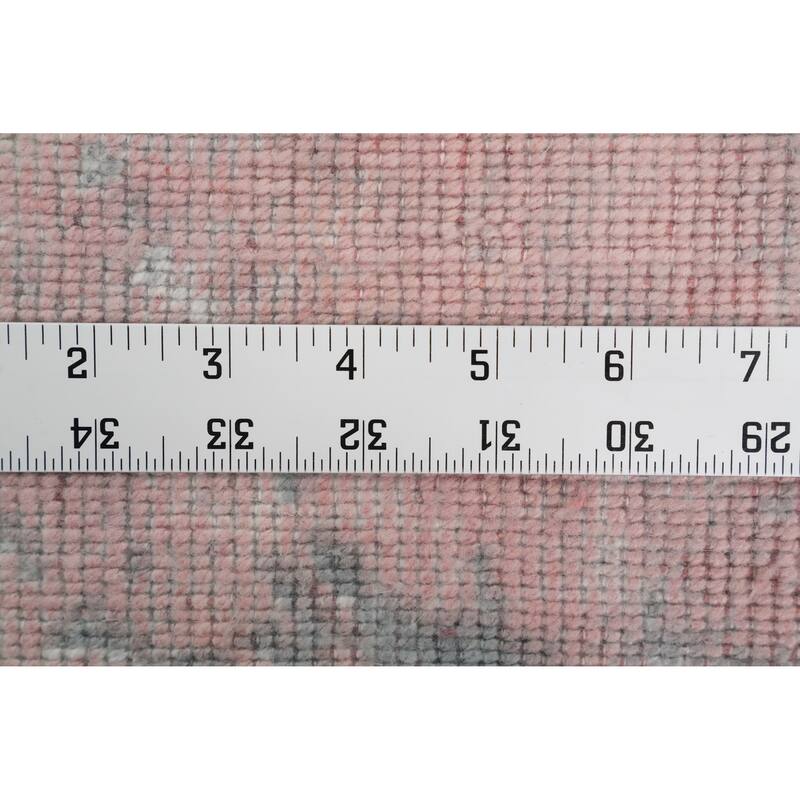 Hand Knotted Oriental Viscose Silk Carpet Modern Pictorial Coral Abstract Area Rug - 6' 2'' X 3' 11''