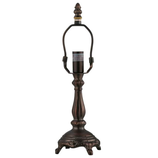 Meyda Tiffany 22716 Footed 7" Tall Lamp Base - Natural