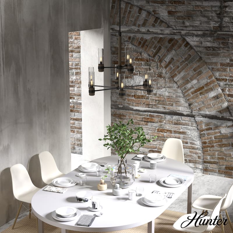 Hunter River Mill Chandelier - Dining Room, Entry - Modern Mountain, Rustic, Round, Industrial