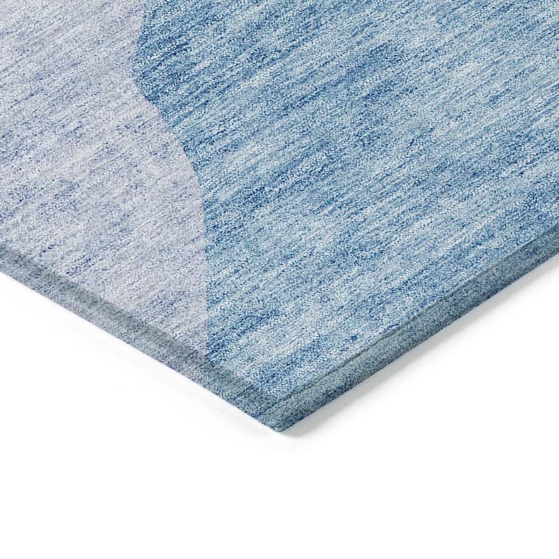 Machine Washable Indoor/ Outdoor Chantille Modern Abstract Rug