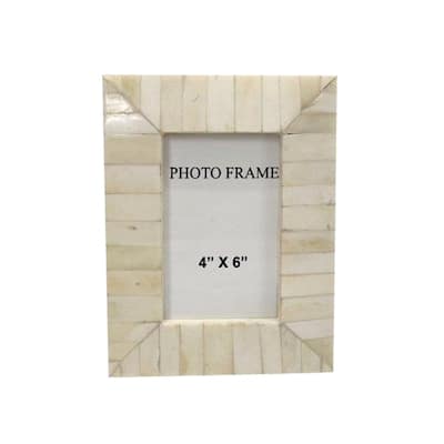 White Bone Picture Frame