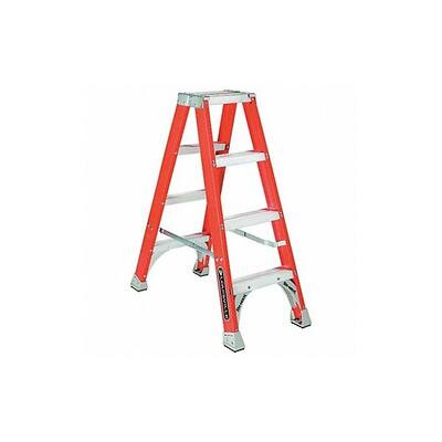 Louisville Twin Stepladder,Fiberglass,IA,4ft,FM1500 FM1504 - 1 Each