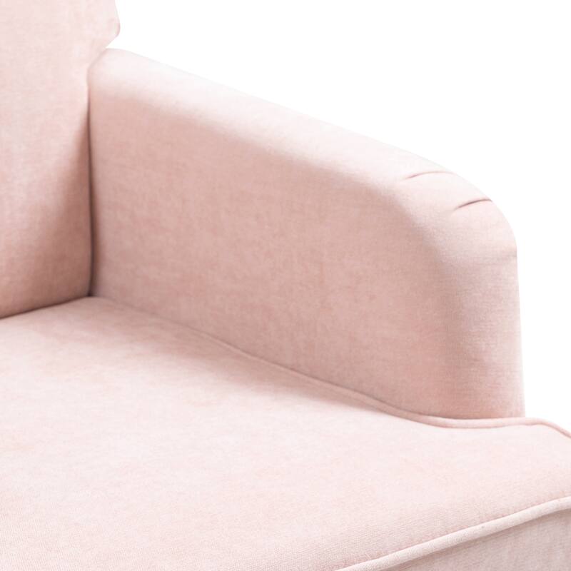 Comfortable Upholstered Armchair with Sturdy Wooden Frame for Various Rooms