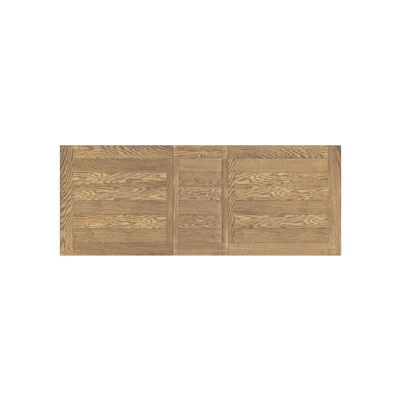 Hendricks 40x82-104" Trestle Base Table, Rustic Wheat and Raven