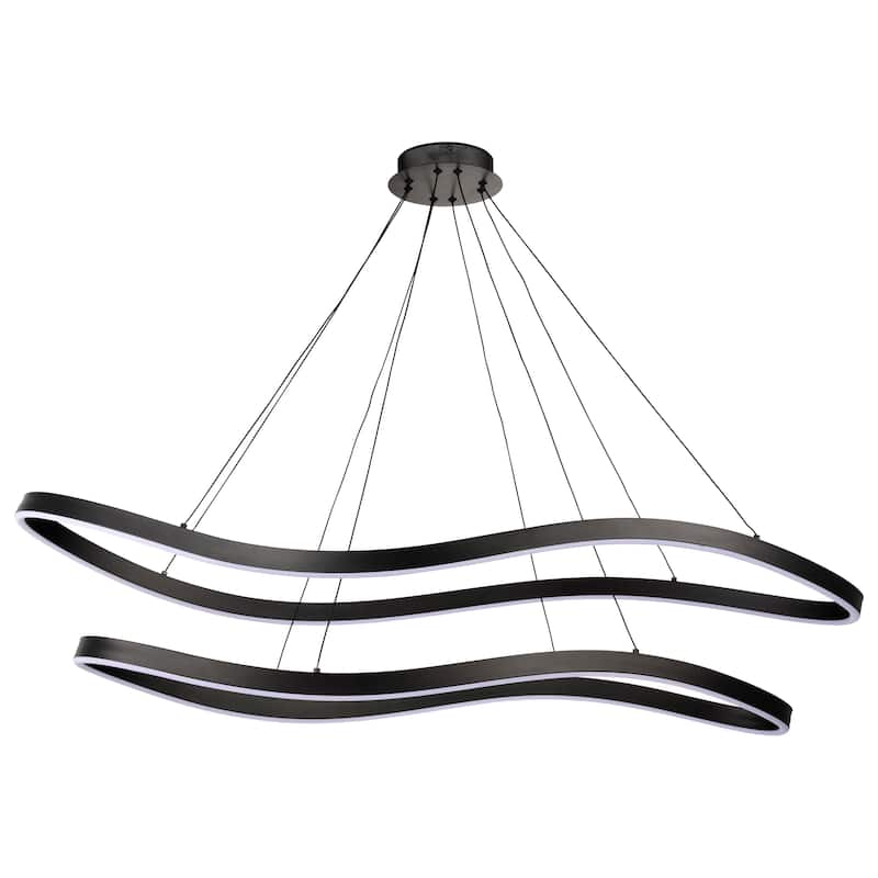 Sylas 48 Inch LED Pendant Matte Black Finish - Matte Black