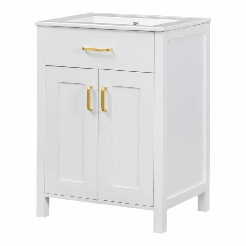 24" Bathroom Vanity Combo with Ceramic Sink
