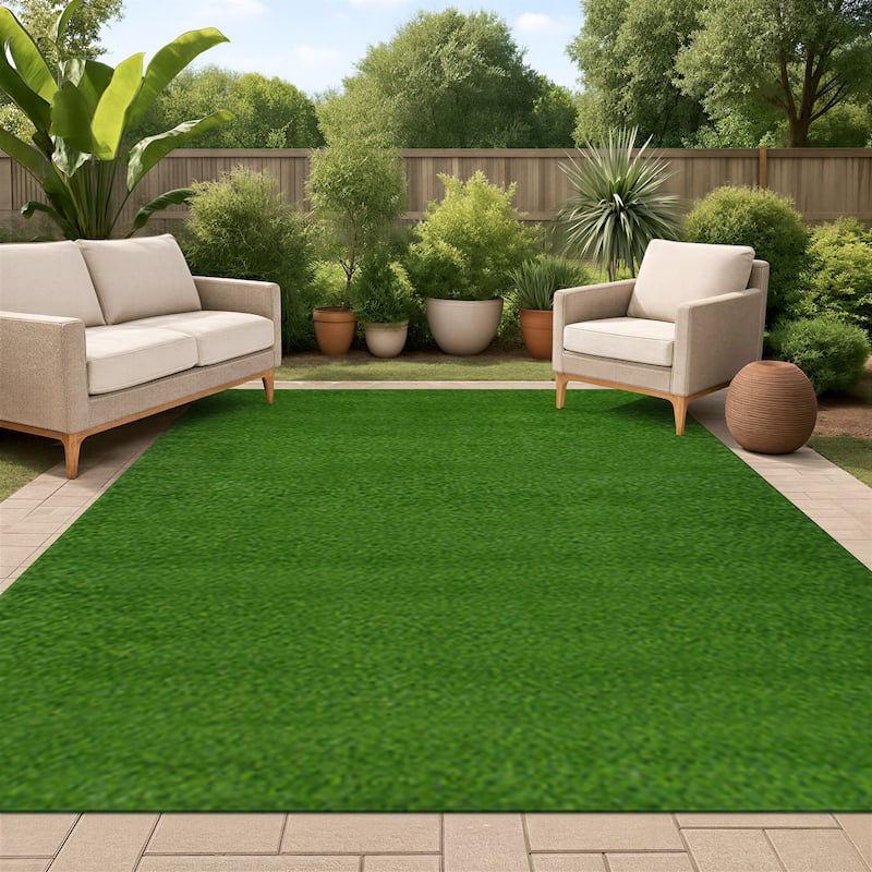 Porch & Den Portia Oriental Medallion Indoor/Outdoor Area Rug - 7'10" x 10' - Blue