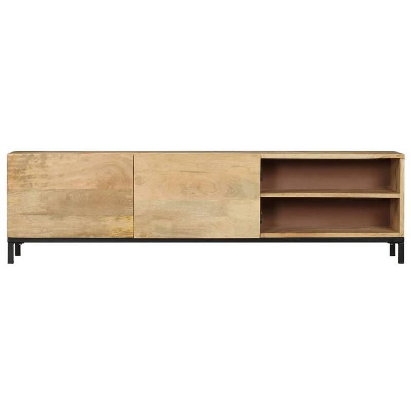 vidaXL TV Stand 57.1"x11.8"x16.1" Solid Wood Mango