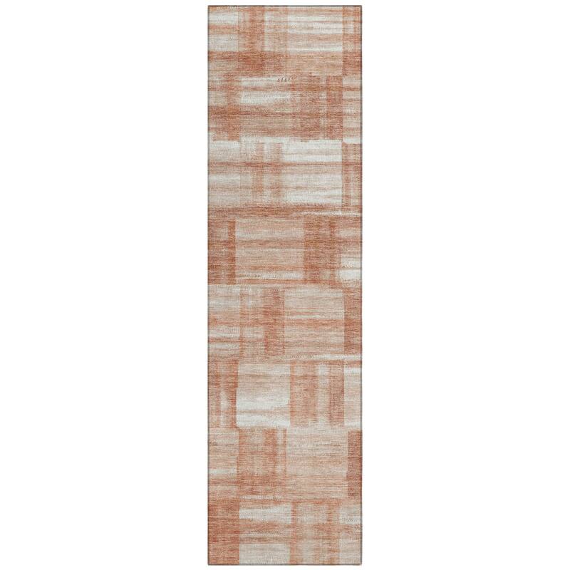 Machine Washable Indoor/ Outdoor Solid Hatches Chantille Rug