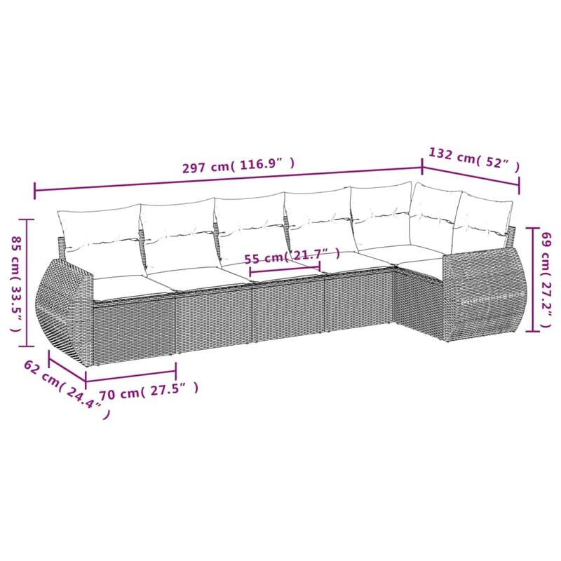 vidaXL Garden Sofa Set