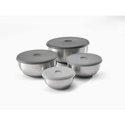 Joseph Joseph Nest Prep&Store 8-piece Stainless Steel Bowl Set with Lids