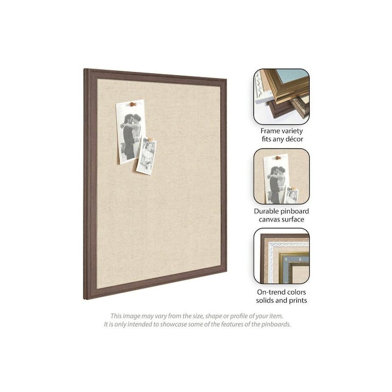 Kate and Laurel Pinboard Neutral Linen