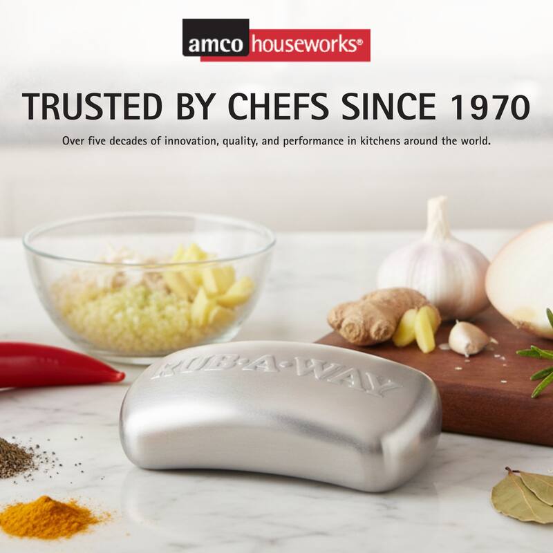 Amco Rub a Way Bar Odor Absorber - Silver